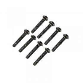 FTX Button Head Hex Screw M3 X 18mm (8pc)